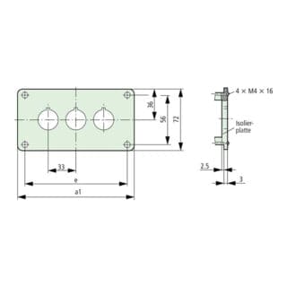 Eaton Einbautableau f. NOT-AUS-Taster M22-E4