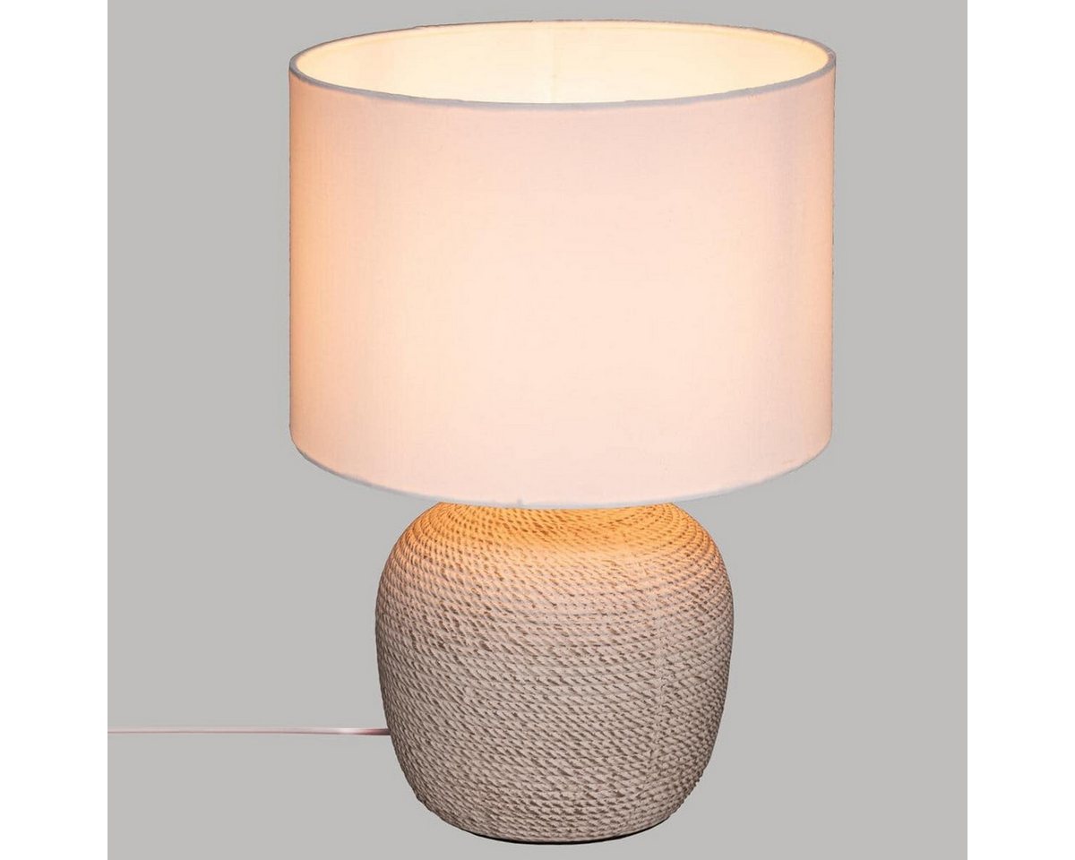 Atmosphera Créateur d'intérieur Tischleuchte Tischlampe mit Keramikfuß DAVIA, H. 40 cm, Leuchte mit Dekofunktion, ohne Leuchtmittel Bild 3