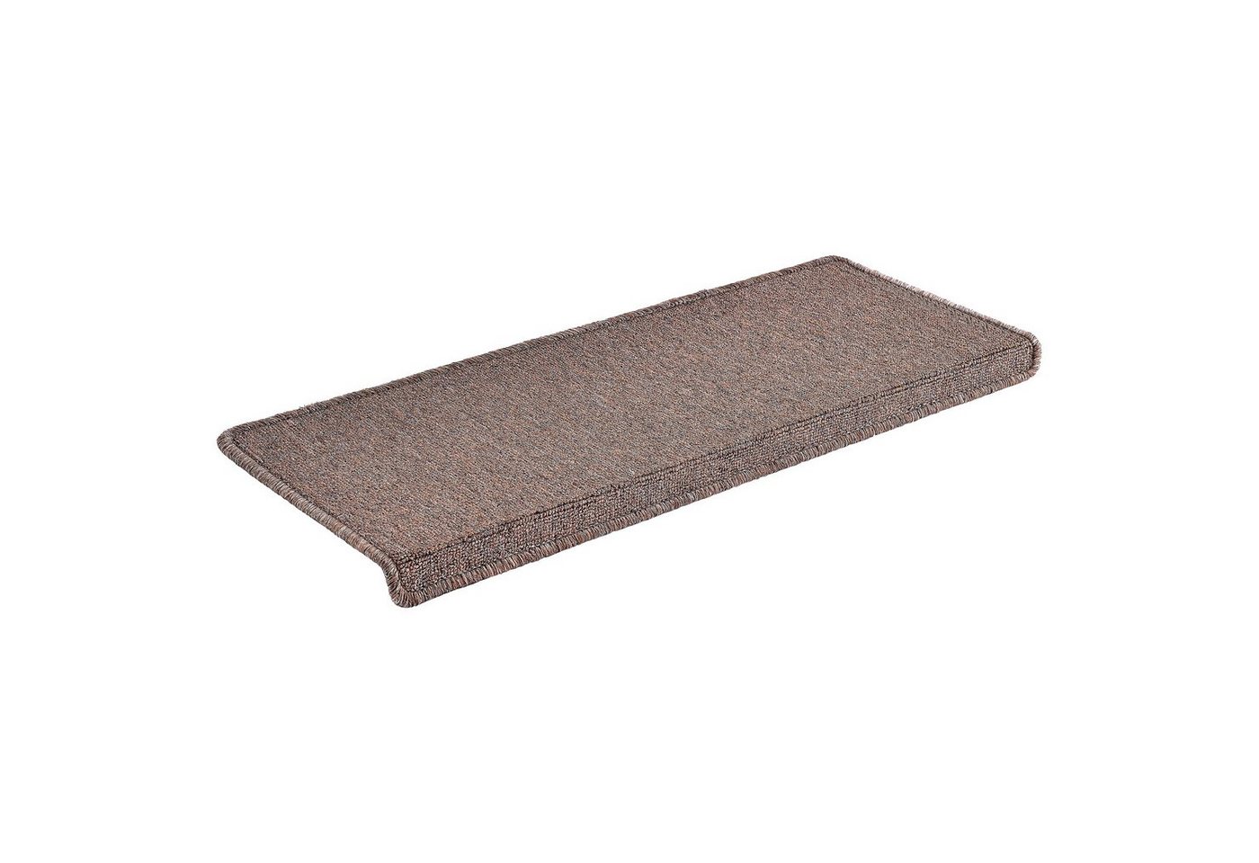 en.casa Stufenmatte, rechteckig, 15er Set Treppenmatten rechteckig 65x24cm selbstklebend Dunkelbraun Bild 4