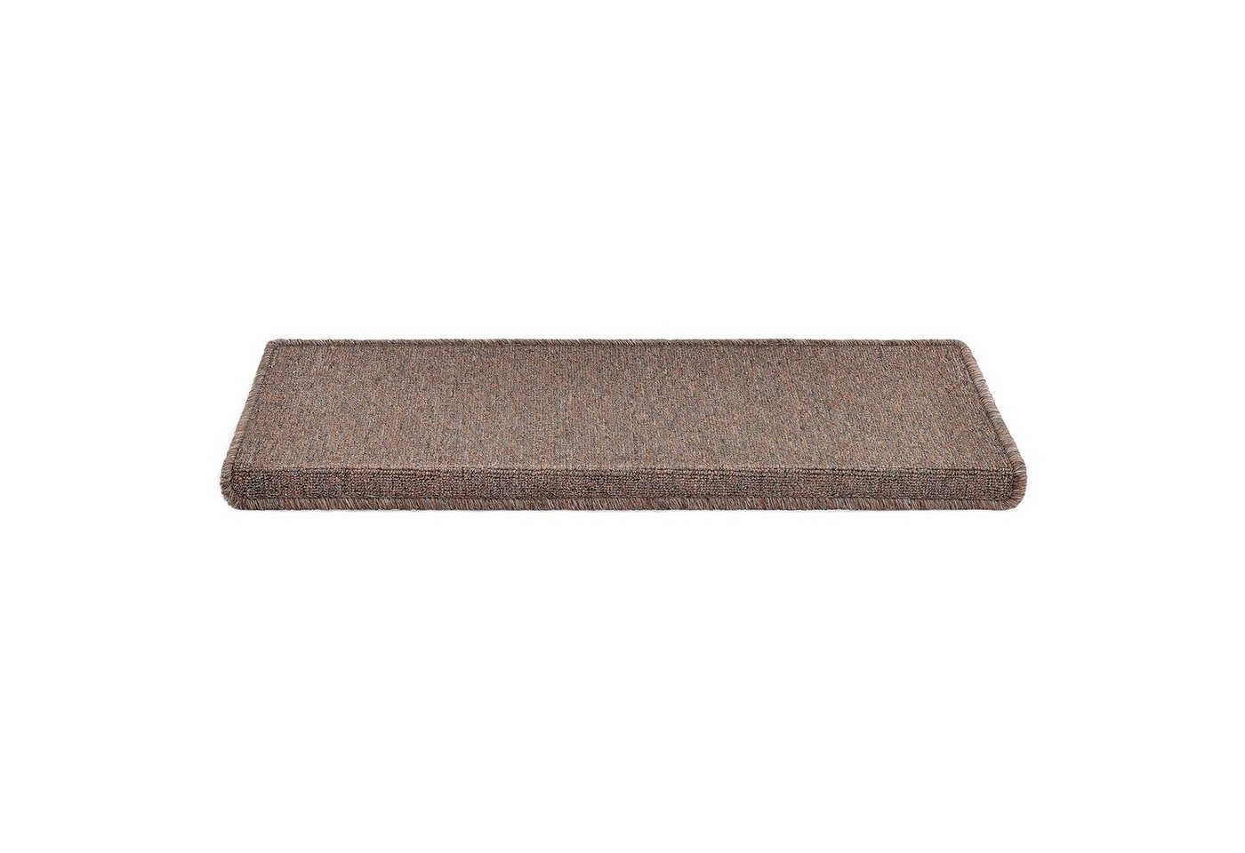 en.casa Stufenmatte, rechteckig, 15er Set Treppenmatten rechteckig 65x24cm selbstklebend Dunkelbraun Bild 5