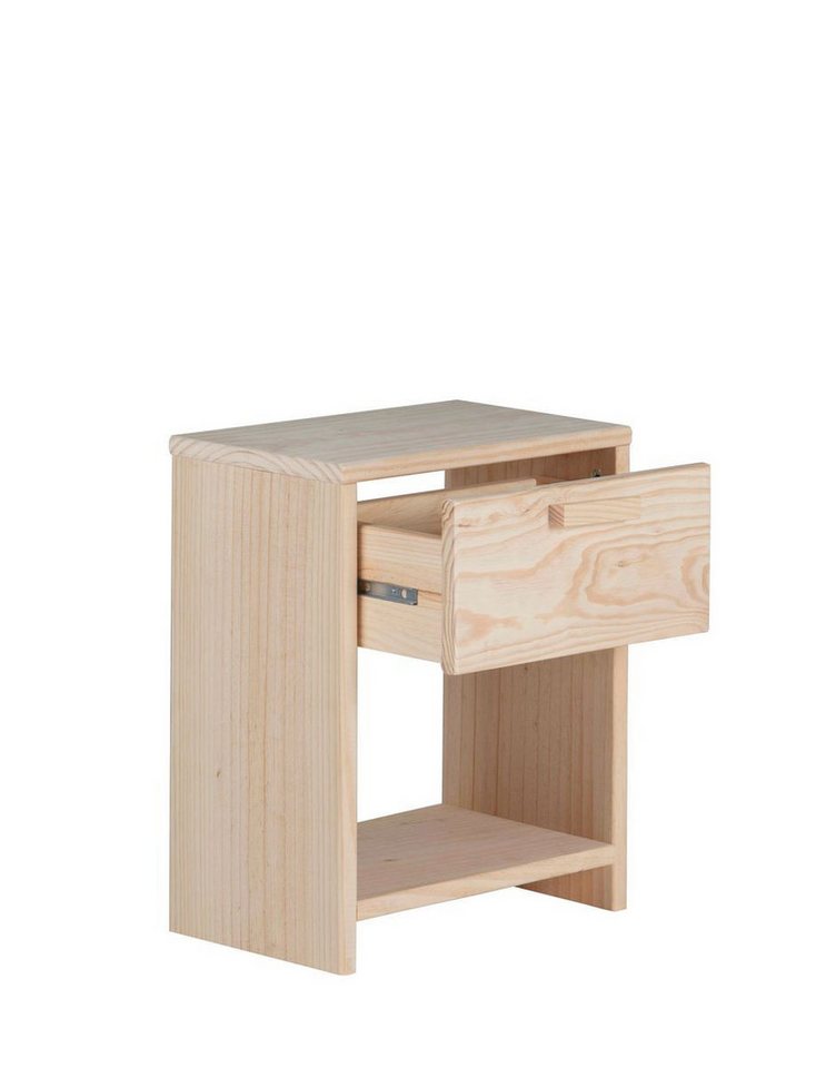 Astigarraga Kit Line Drehtürenschrank Nachttisch Kommode Beistelltisch eine Schublade, praktisch und klein