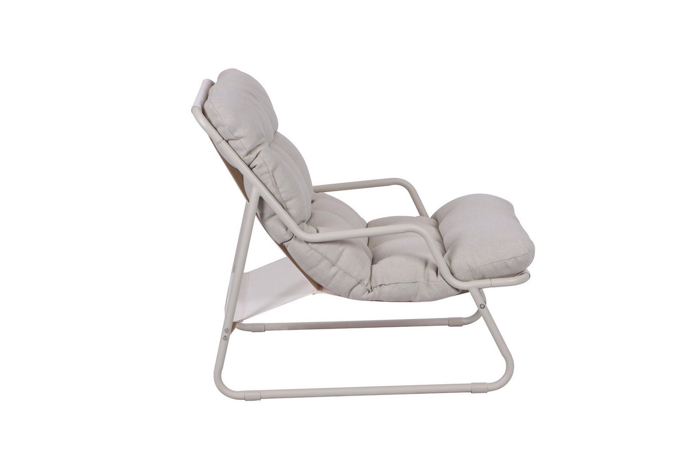Koll Living Gartenlounge-Set Lara, Beige & Grau, 2x Gartensessel mit Beistelltisch, (2x Gartensessel & Tisch), UV- & witterungsbeständig, wasserabweisend Bild 4