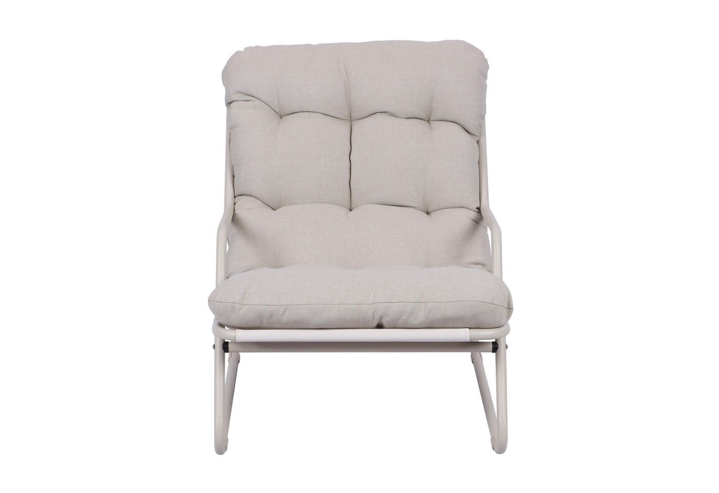 Koll Living Gartenlounge-Set Lara, Beige & Grau, 2x Gartensessel mit Beistelltisch, (2x Gartensessel & Tisch), UV- & witterungsbeständig, wasserabweisend Bild 5