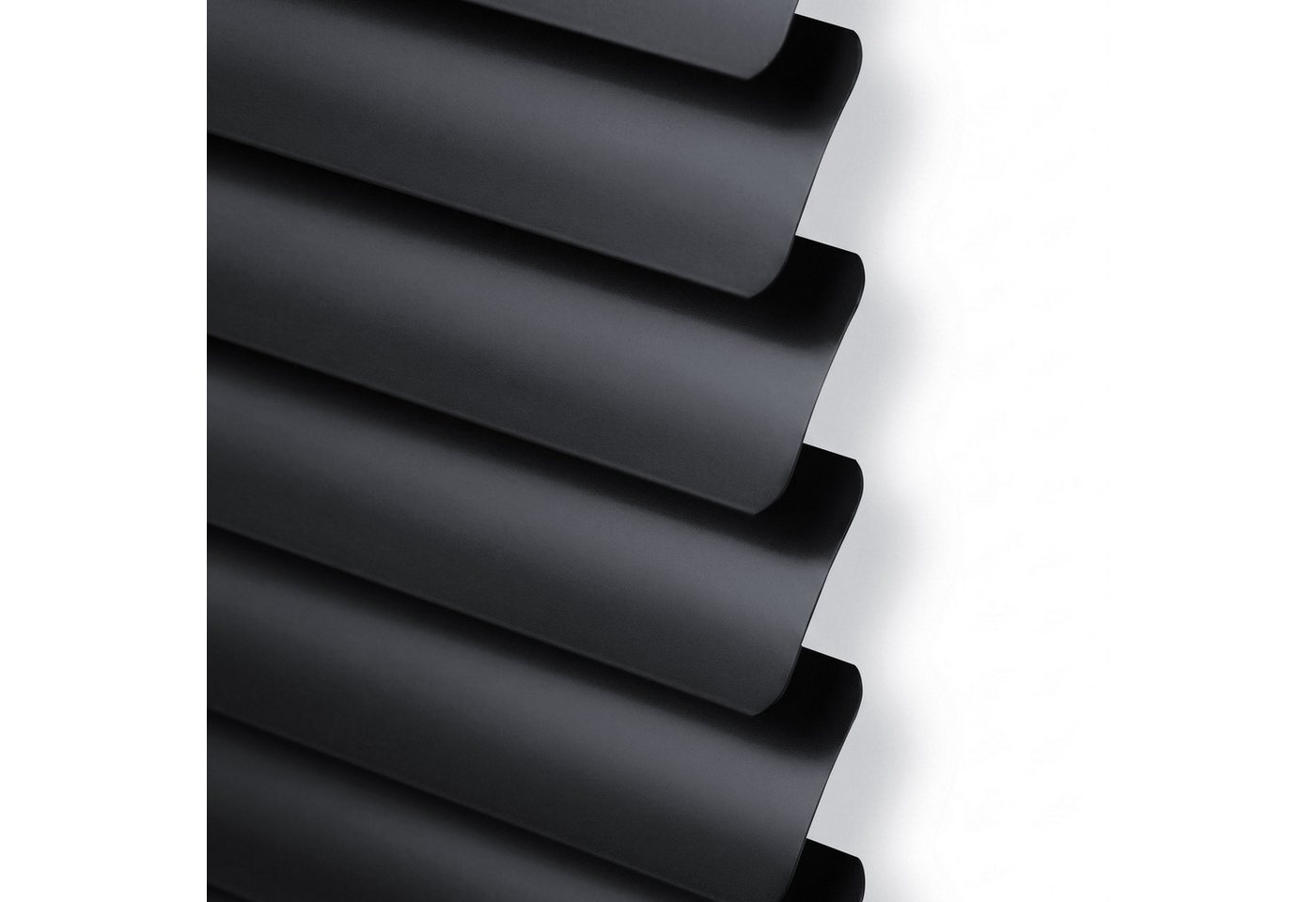 Victoria M. Jalousie Aluminium Jalousie, 60 x 175 cm, schiefergrau matt, mit Bohrenohne Bohren, freihängend, Sicht- Licht- und Blendschutz, inkl. Klemmclips Bild 3