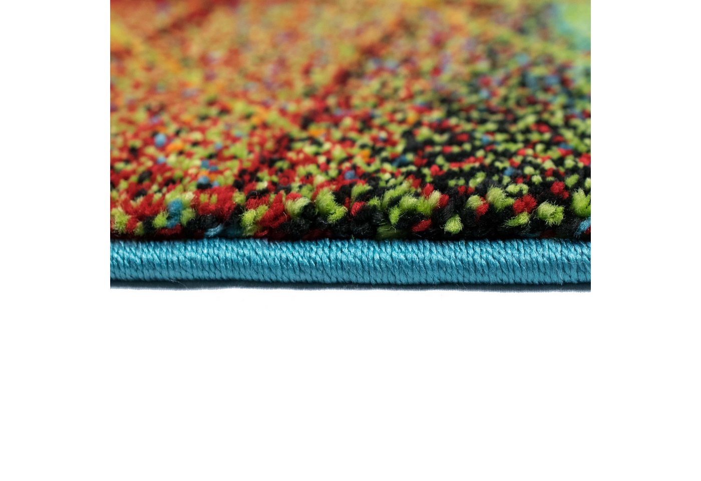 TeppichHome24 Teppich Teppich Wohnzimmer Laub bunt, rechteckig, Höhe: 13 mm Bild 2