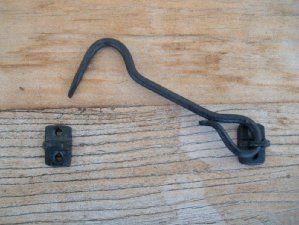 Deko-Impression Türriegel Kajüthaken, Riegel, Eisenhaken, Türbeschlag, Eisen, Landhaus 15 cm, (1-tlg)