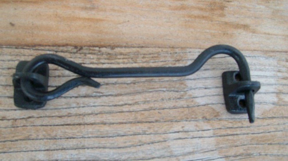 Deko-Impression Türriegel Kajüthaken, Riegel, Eisenhaken, Türbeschlag, Eisen, Landhaus 15 cm, (1-tlg) Bild 2