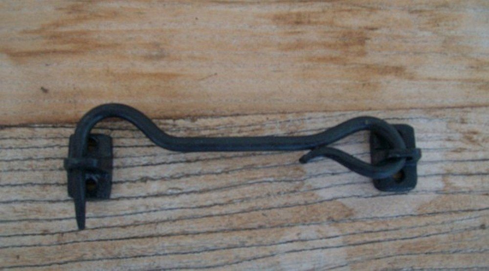 Deko-Impression Türriegel Kajüthaken, Riegel, Eisenhaken, Türbeschlag, Eisen, Landhaus 15 cm, (1-tlg) Bild 4