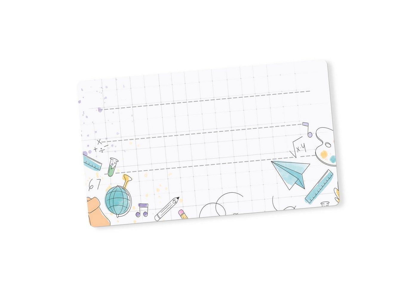 itenga Etiketten itenga 40x Buchetiketten Heftetiketten Schuletiketten 9x4,5cm Doodles Bild 2