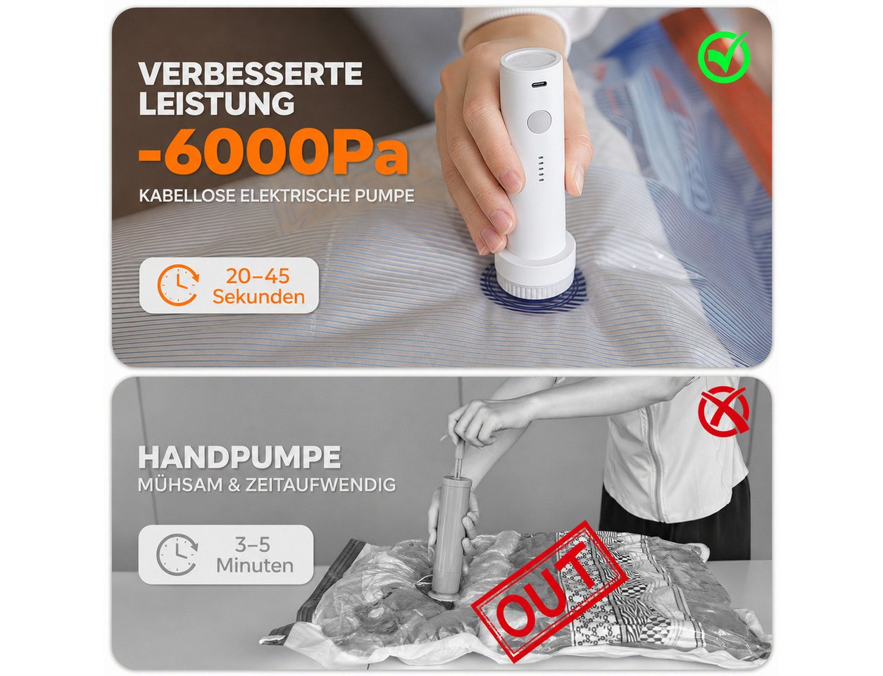 Forrlite Elektropumpe Elektrische Vakuumpumpe 25W, 6000Pa Mini Luftpumpe für Vakuumbeutel Bild 4