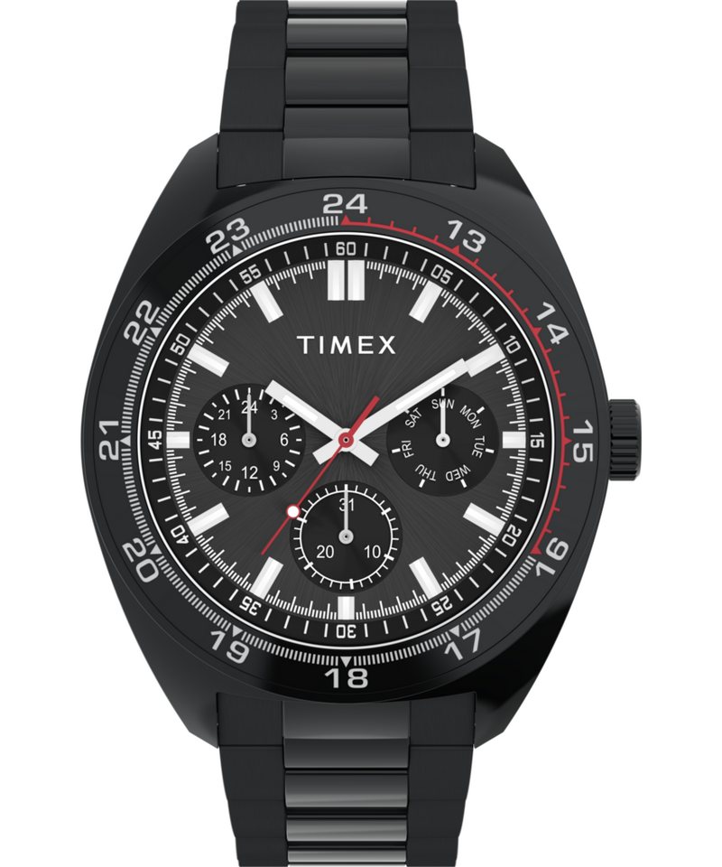 Timex Multifunktionsuhr WESTON TW2Y228006I, Quarzuhr, Armbanduhr, Herrenuhr, Edelstahlarmband, 12/24-Std.-Anzeige Bild 3