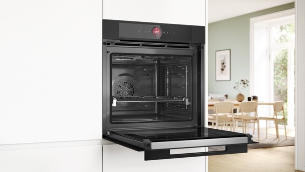 BOSCH Einbaubackofen Serie 8 Serie 8, HBG974LM1, Einbau-Backofen, Schwarz, 60 x 60 cm, EEK: A+, Pyrolyse-Selbstreinigung, Selbstreinigungs-Technik (Pyrolyse) Bild 2