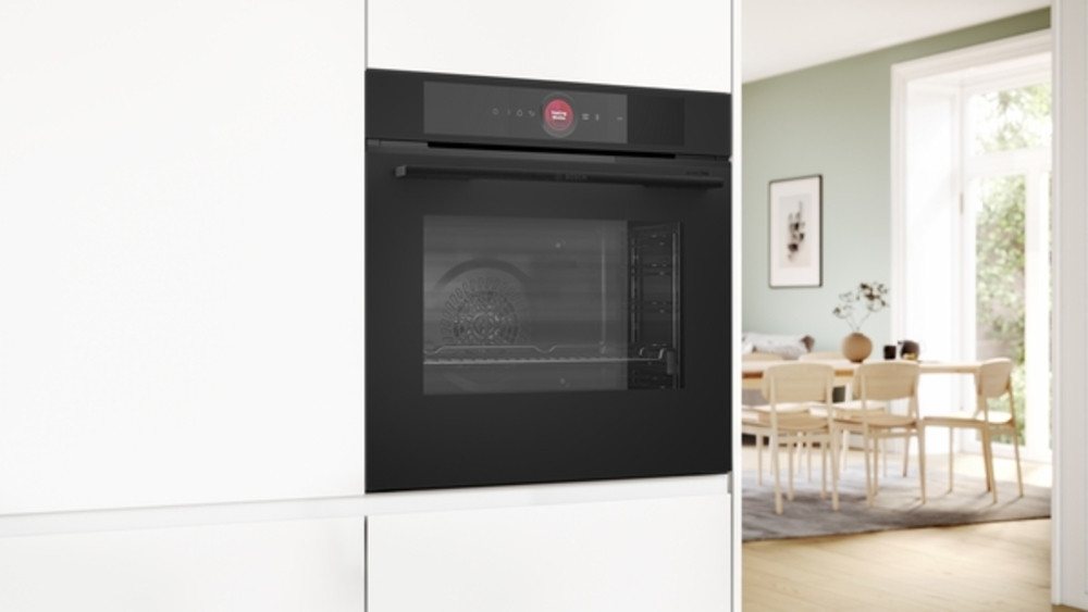 BOSCH Einbaubackofen Serie 8 Serie 8, HBG974LM1, Einbau-Backofen, Schwarz, 60 x 60 cm, EEK: A+, Pyrolyse-Selbstreinigung, Selbstreinigungs-Technik (Pyrolyse) Bild 3