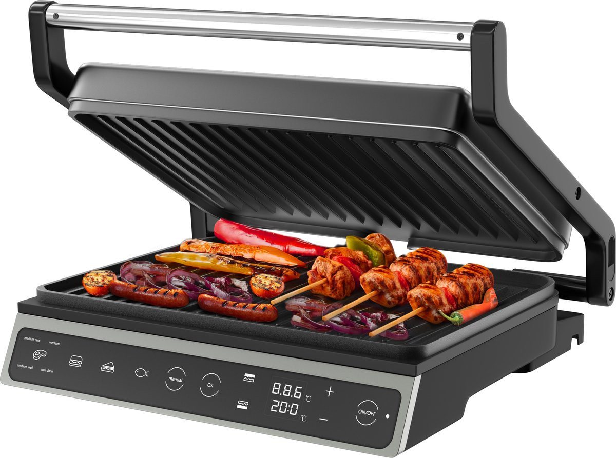 Olvy Kontaktgrill Olvy Kontaktgrill, 1800W, Elektrogrill Sandwichmaker Bild 4