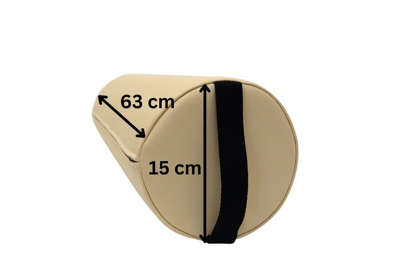 Duke-Handel Massagerolle Lagerungsrolle, Vollrolle (1-tlg), weiches PU-Leder Bild 3