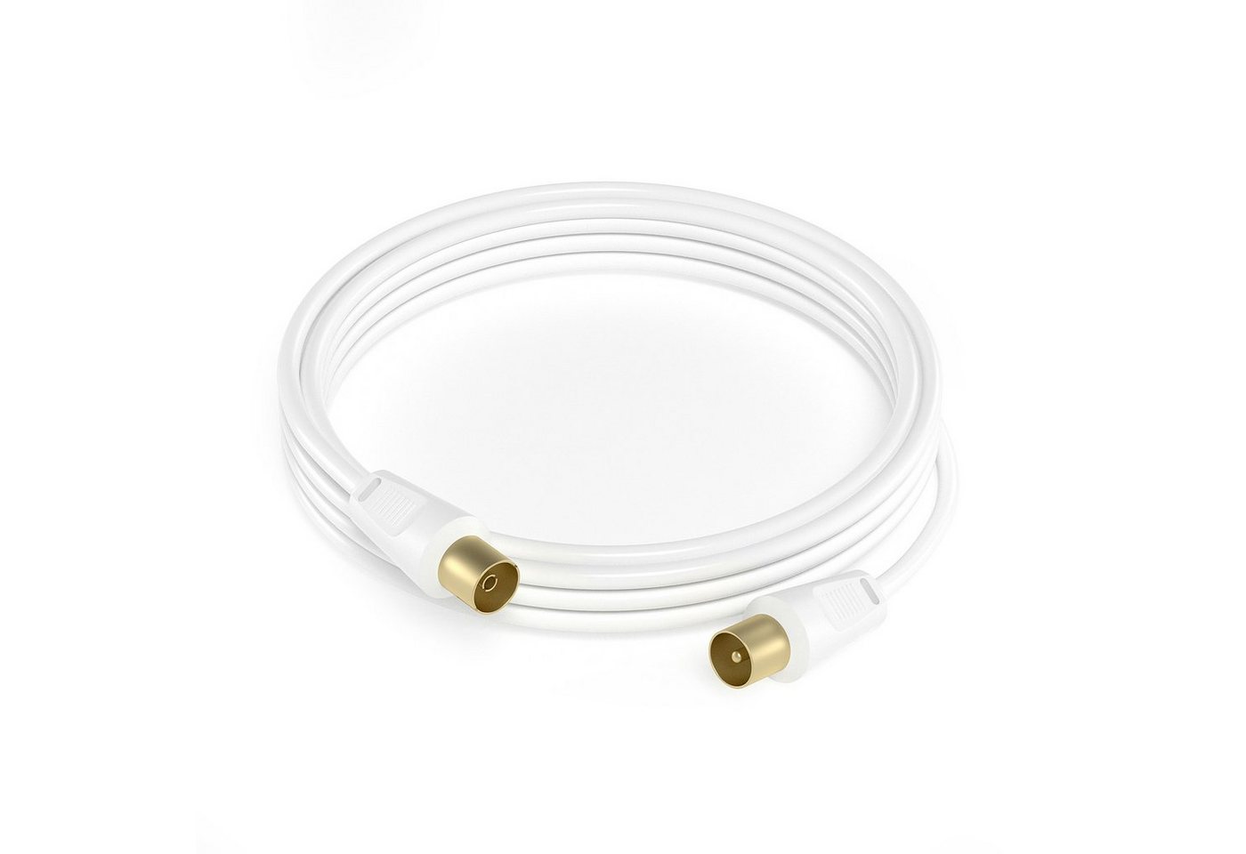 JAMEGA TV Antennenkabel HDTV FullHD 135db 75Ohm Koaxialkabel 4K UHD Koax SAT-Kabel, TV Koax, (150 cm) Bild 3