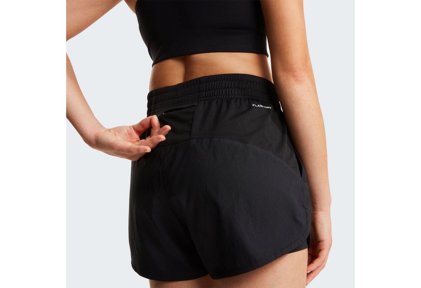 The North Face Trainingsshorts W FLEX 2 IN 1 SHORT sportlicher Stil, schnell trocknend, atmungsaktiv, für Erwachsene