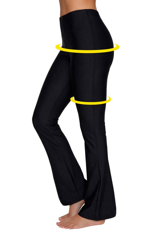 LASCANA Jazzpants Blickdicht, glatter Stoff, leichter Formeffekt (1-tlg., bis Gr. 52/54) aus leicht glänzender Qualität, Loungewear