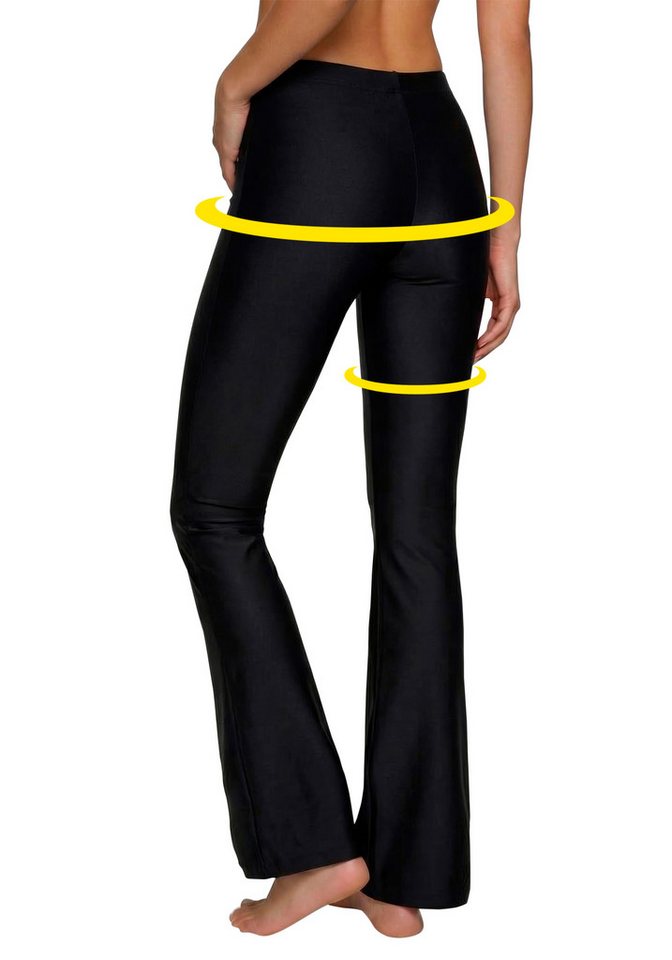 LASCANA Jazzpants Blickdicht, glatter Stoff, leichter Formeffekt (1-tlg., bis Gr. 52/54) aus leicht glänzender Qualität, Loungewear Bild 3