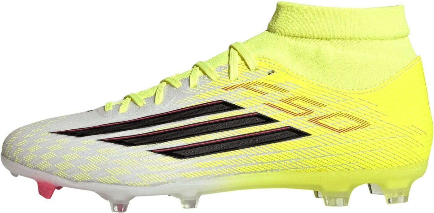 adidas Performance F50 LEAGUE MID FG/MG TESOYE/CBLACK/LUCRED Fußballschuh