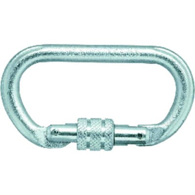 SKYLOTEC Karabiner,oval,m. Schraub sich.,Stahl,EN 362, 22 kN