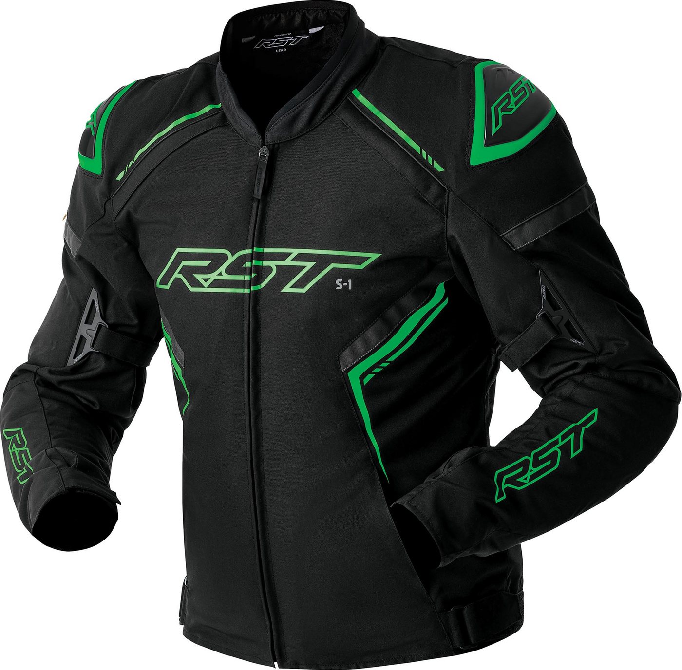 RST Motorradjacke S1 D3O wasserdichte Motorrad Textiljacke Verbindungsreißverschluss,Ellenbogenprotektoren enthalten,herausn
