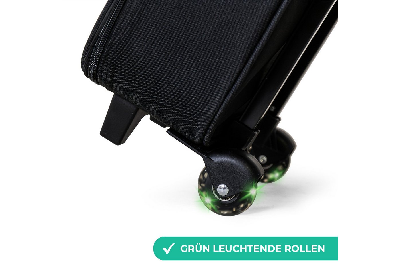 NoBoringSuitcases.com© Kinderkoffer mit leuchtende Räder - Oktopus - Wasser - Blau, 2 Rollen, Kinder Koffer Klein, Trolley Handgepäck, Reisekoffer Bild 2