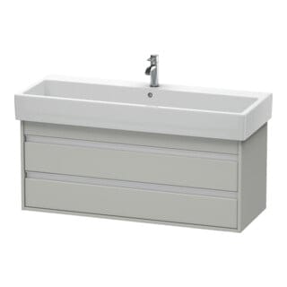 Duravit Waschtischunterschrank Ketho 115x44cm, betongr ma, 2 Schubk., wandhängend