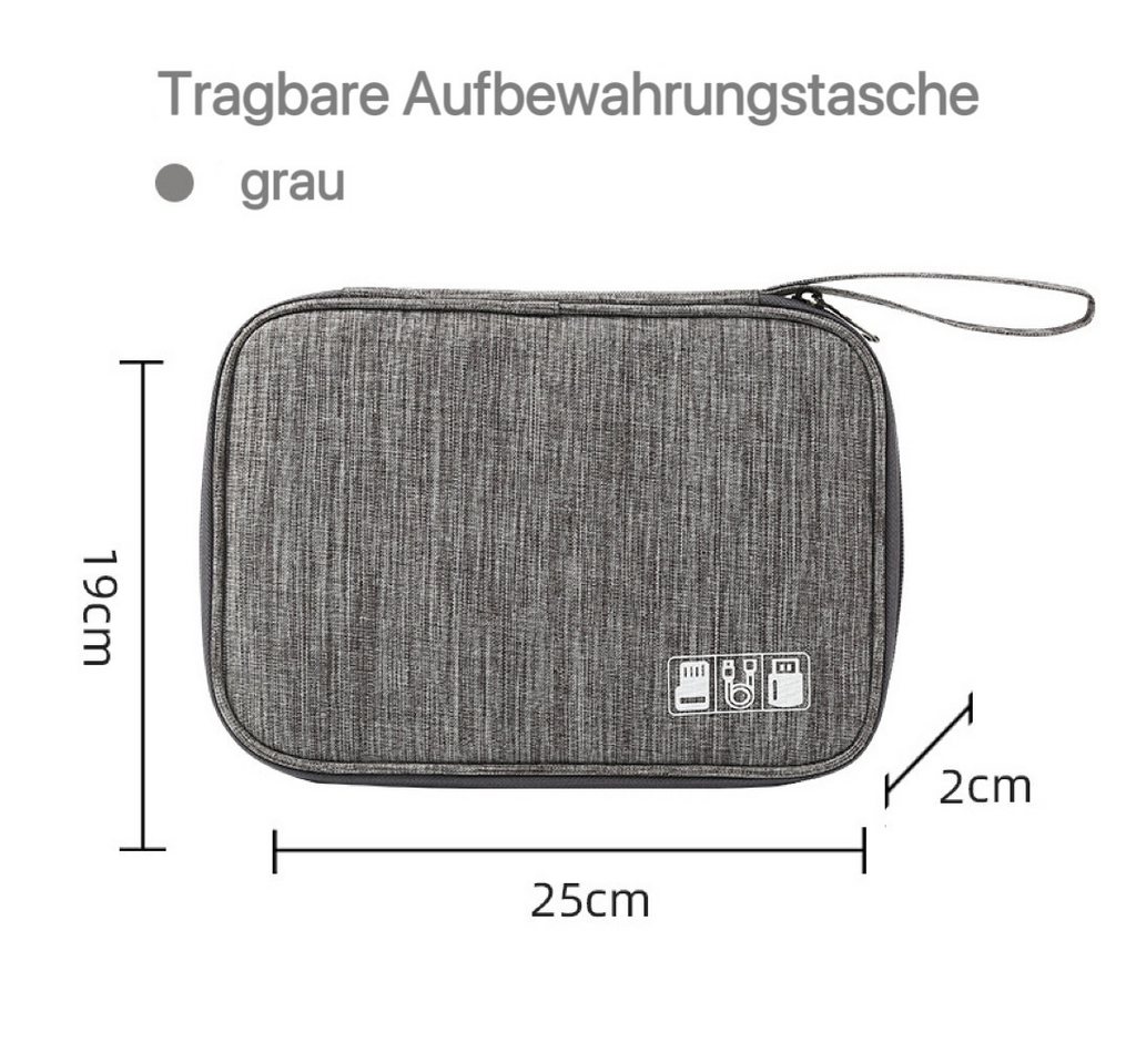 HoyoLee Handels GmbH Aufbewahrungstasche Multifunktionale Kosmetiktasche, digitale Tasche, Aufbewahrungstasche