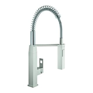 Grohe Spültisch-Einhebelmischer Eurocube supersteel, herausziehbare Profibrause