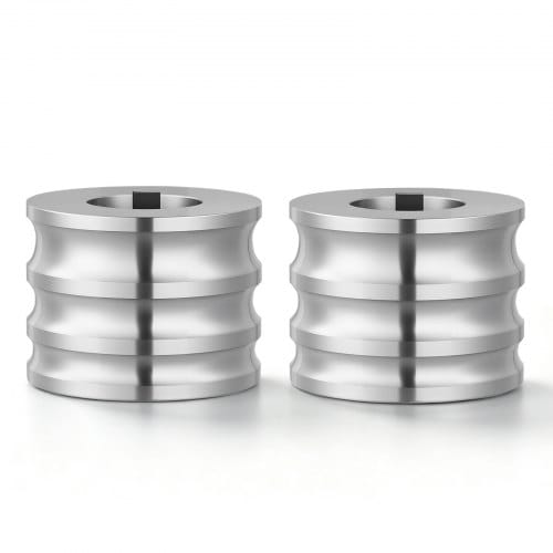 VEVOR Ersatzwalze Zubehörteile für Walzwerk 2 Gewölbte Walzen 3 Nutgröße, Zubehör für Schmuck-DIY-Werkzeuge, Hochwertiger Legierter Stahl, zum Pressen von Duktilen Metallen wie Gold Silber Messing