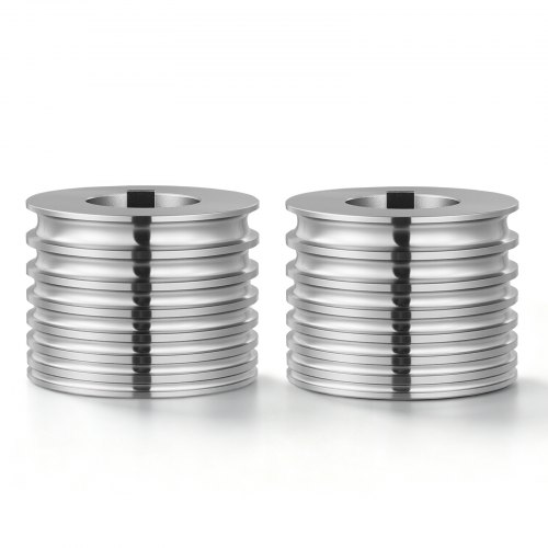 VEVOR Ersatzteile für Walzwerk 2 Ovale Walzen mit 7 Verschiedenen Nutgrößen, Zubehör für Schmuck-DIY-Werkzeuge, Hochwertiger Legierter Stahl, zum Pressen von Duktilen Metallen wie Gold Silber Messing