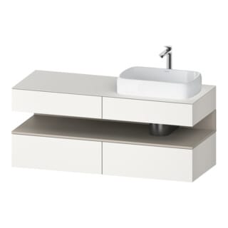 Duravit Waschtischunterschrank Qatego 140x55x60cm, T m/we m, Pl, B r, Nischenb
