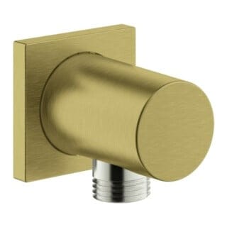 Grohe Wandanschlussbogen Rainshower 1/2, eck Rosette, cool sunrise gebürstet