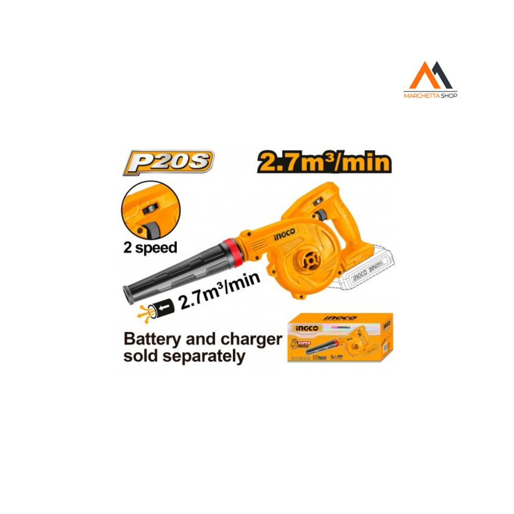 Soffiatore A Batteria 2,7mc/min Nudo