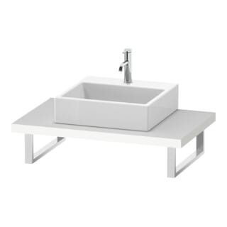 Duravit Konsole L-Cube 80-200x55cm, 1 AS, Stär 4.5cm, we. ma