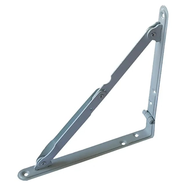 VORMANN Klappkonsole L200xT200mm mit diagonalem Tragarm Stahl,weiß, beschichtet