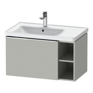 Duravit Waschtischunterschrank D-Neo 78,4x45,2cm, 1 A, Beck. li, chr/Beton ma