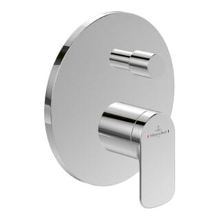 V&B Fertigmontageset O.Novo UP-EHM-Wanne, Wandmontage, chrom