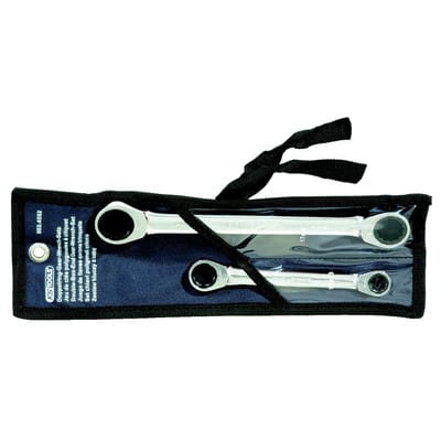 KS Tools GEARplus Doppel-Ratschenringschlüssel-Satz, 2-teilig