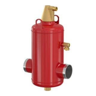 Flamco Luftabscheider Flamcovent Smart 80 S, DN 80, 25 l, 88,9mm, SW-An