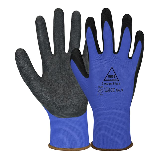 Hase Superflex Blue Montagehandschuh aus Polyester Größe 7