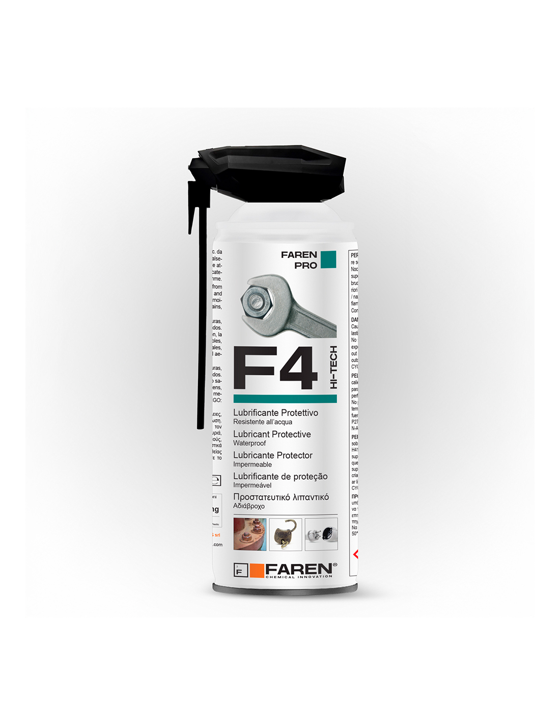 Lubrifiant Multi-usages F4 Avec Diffuseur De Sécurité Spécial, 400 Ml