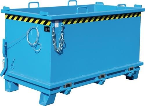 Bauer Südlohn Klappbodenbehälter SB 1500, lackiert, Lichtblau