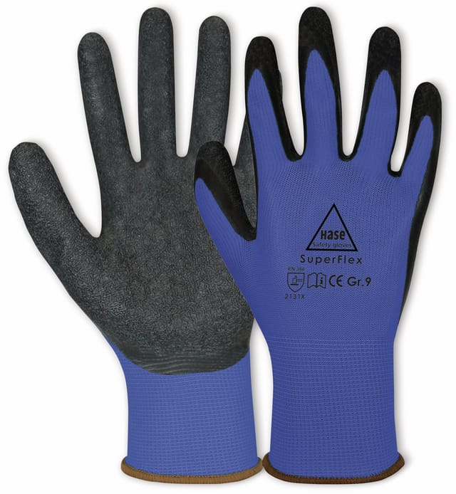 Hase Superflex Blue Montagehandschuh aus Polyester Größe 10