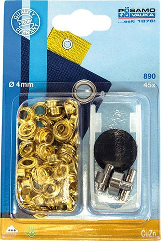 PÖSAMO se MS vernickelt (SB) 4,0mm a 60 Stück