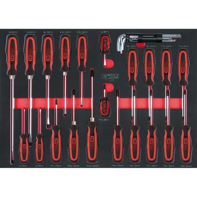 KS Tools SCS Schraubendreher-Satz, 29-teilig in 1/1 Systemeinlage