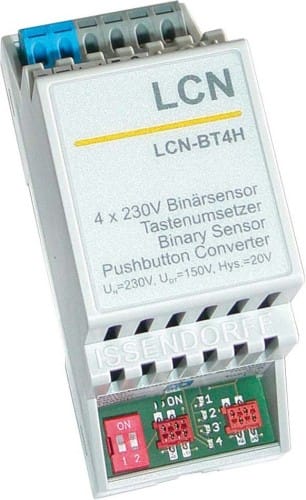 Issendorff Tasten-/Binärsensor 4-f. 230V f.Hutschi. LCN - BT4H