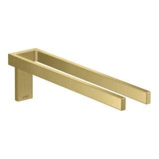 hansgrohe HTH Axor Uni. Rectangular 380mm, 2-armig, feststehd., brush. brass