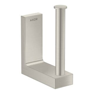 hansgrohe Reservepapierhalter Axor Uni Rectangular Wandmontage, Edelstahl-Optik
